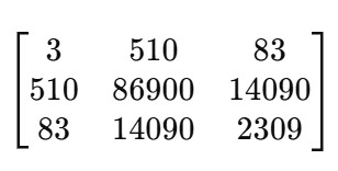 Picture showing the output of multiplication of two 3X3 matrix